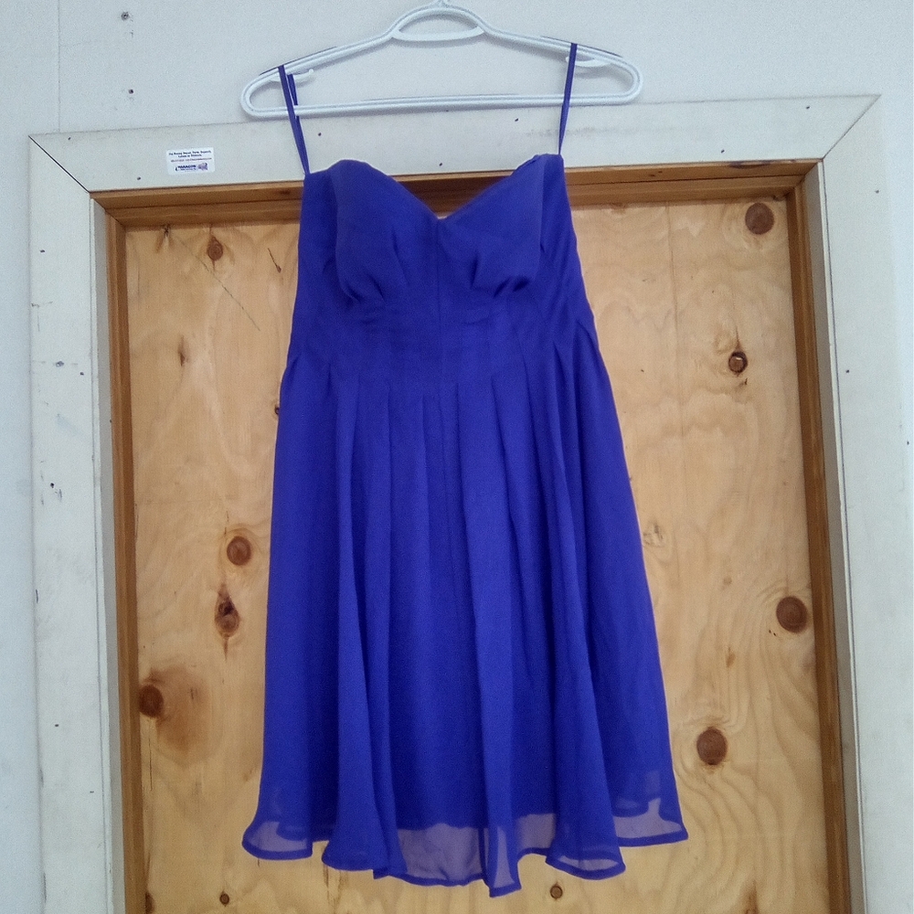 ARDEN B Vibrant Purple Strapless Dress - Picture 2 of 7